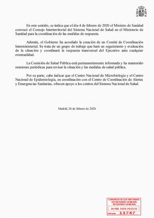Respuesta Gobierno